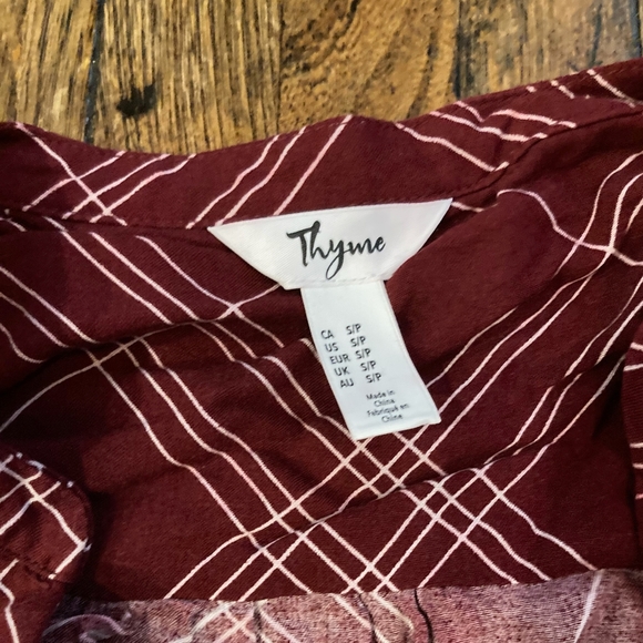 Wine Colour Faux Wrap Nursing Top - Picture 3 of 5